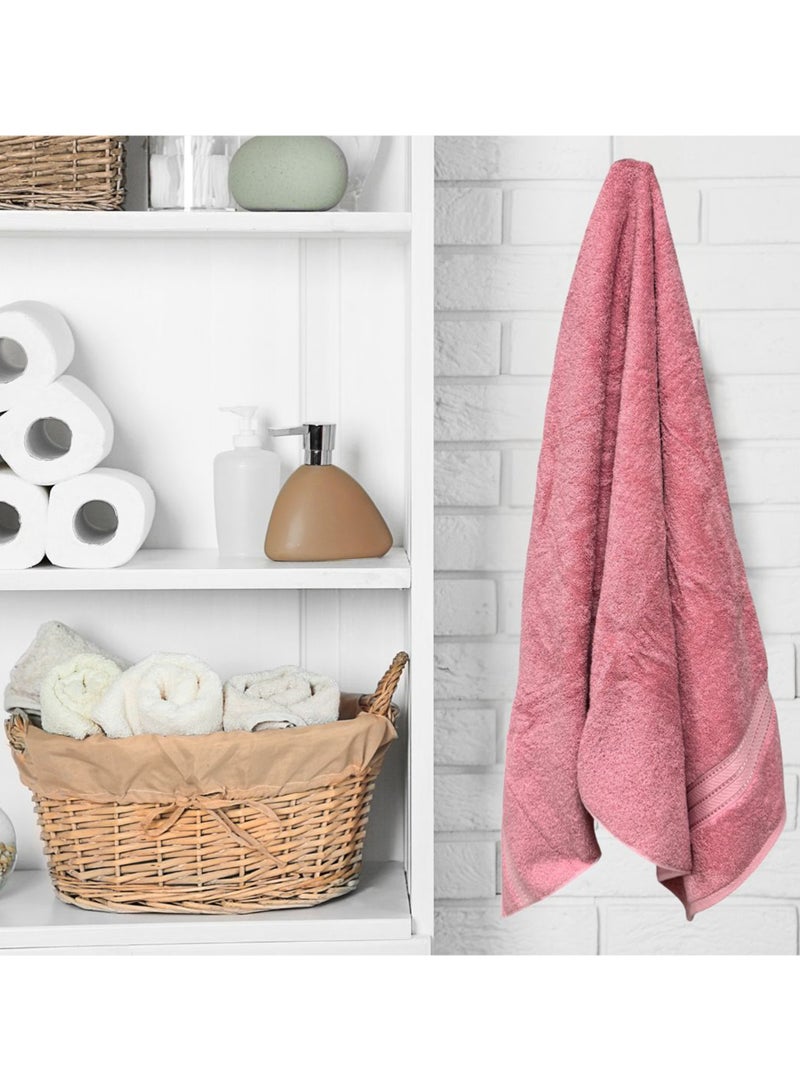 كاسينو Kassino Jumbo Bath Sheet (2 Pack, 80x160 cm) - 580 GSM Large Bath Towel,100% Combed Cotton, Soft & Quick-Dry Oversized Towels, Highly Absorbent, Double Stitched Hotel Quality Towels | Apricot - Image 4
