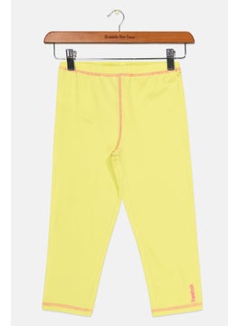Reebok Kids Girl Pull On Training Leggings, Lime  - Image 1
