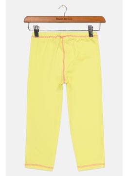 Reebok Kids Girl Pull On Training Leggings, Lime  - Image 2