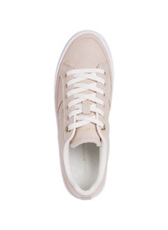 TOMMY HILFIGER Women's Vulcano Canvas Sneakers Low Top - Cotton, Pink  - Image 5