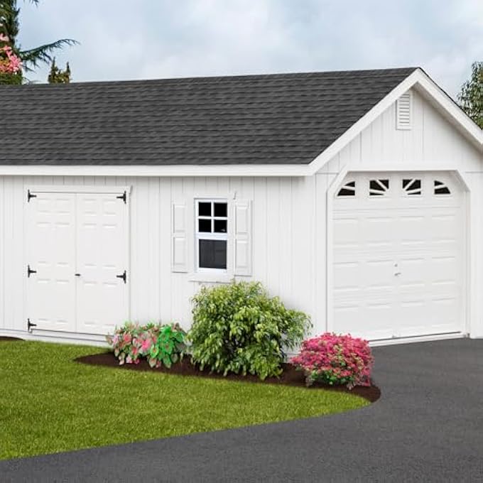 Shed Windows, 1 Piece 12"X18" Flush Mount Household Windows With Tempered Glass And Screen, Sliding Windows For Chicken Coop, Shed, Garage, Playhouse, Barn,Greenhouse, White - Image 3