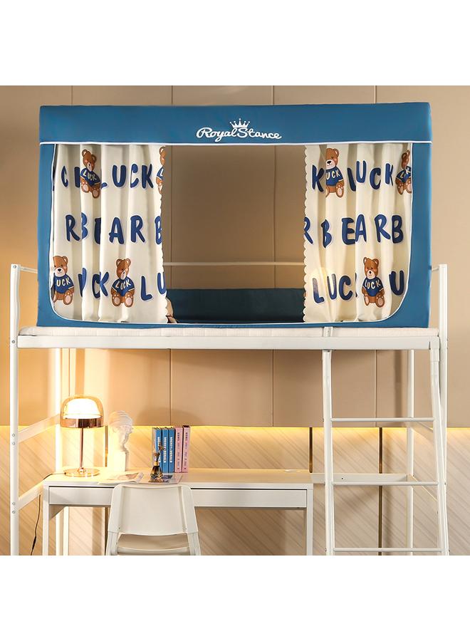 Bluejw Student Mosquito Net Upper And Lower Bunk Shade Dormitory 0.9 Meters Bedroom Shade Bed Curtain Integrated Bed Curtain Three Door - Image 4
