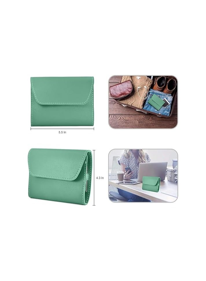 Manicure and Pedicure Set, Professional Pedicure Set for Men and Women, Stainless Steel Nail Clippers, Scissors and Shavers with Premium Leather Case, 16 in 1 (Green) - Image 5