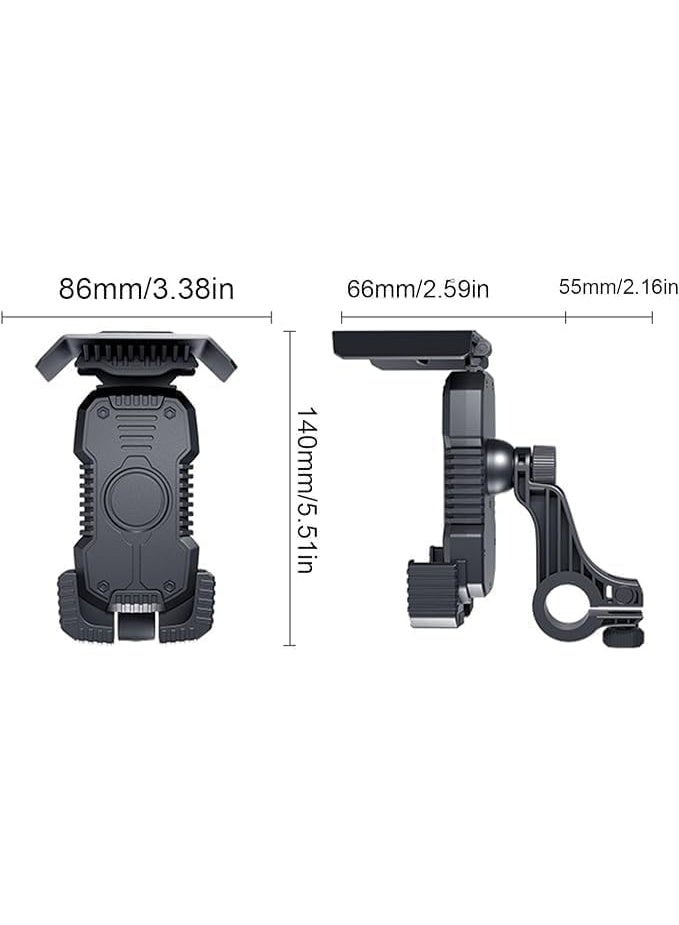 Motorcycle & Bicycle Phone Holder – 360° Rotation, Stable & Anti-Slip, Easy Installation, Perfect for Navigation & Recording - Image 4