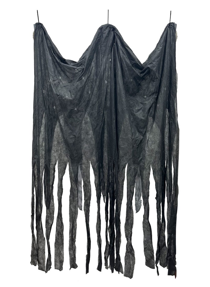 Party Magic Décor Skull Curtain 140x153cm - Image 2