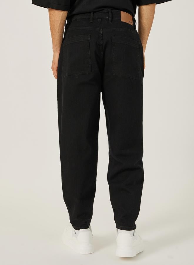 Styli Mid Rise Balloon Fit Embroidered Jeans  - Image 4