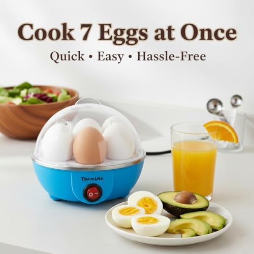 THEMISTO TH-610 350w Egg Boiler/Poacher/Cooker for Steaming, Cooking & Boiling (7 eggs) - Image 4