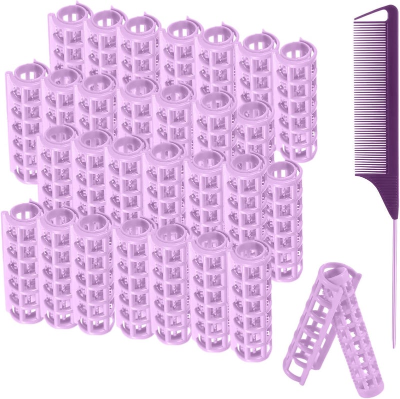 28Pcs Rollers Self Grip Hair Curlers No Hair Damaging Volum Style Long Medium Short Hair