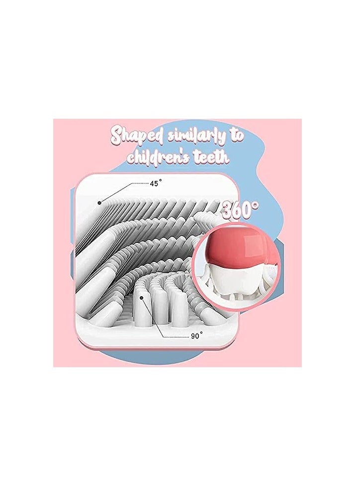 amazing.EGP - Kids U-Shaped Manual Toothbrush, Silicone Bristles Massage Gums Toothbrush, All-Round Cleaning Whitening Toothbrush for Children - Image 1