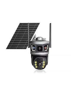 6MP Dual-Lens Outdoor WiFi Security Camera – IP66 Waterproof Surveillance Cam with Full-Color Night Vision, Motion Detection, Two-Way Audio, Remote Access via App