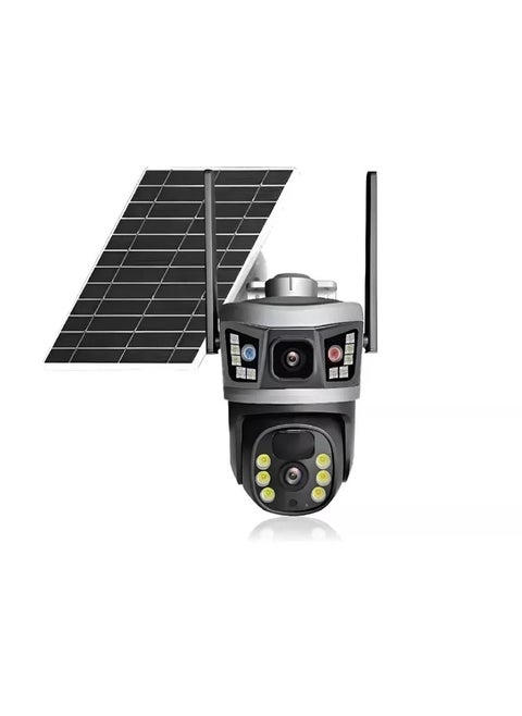6MP Dual-Lens Outdoor WiFi Security Camera – IP66 Waterproof Surveillance Cam with Full-Color Night Vision, Motion Detection, Two-Way Audio, Remote Access via App