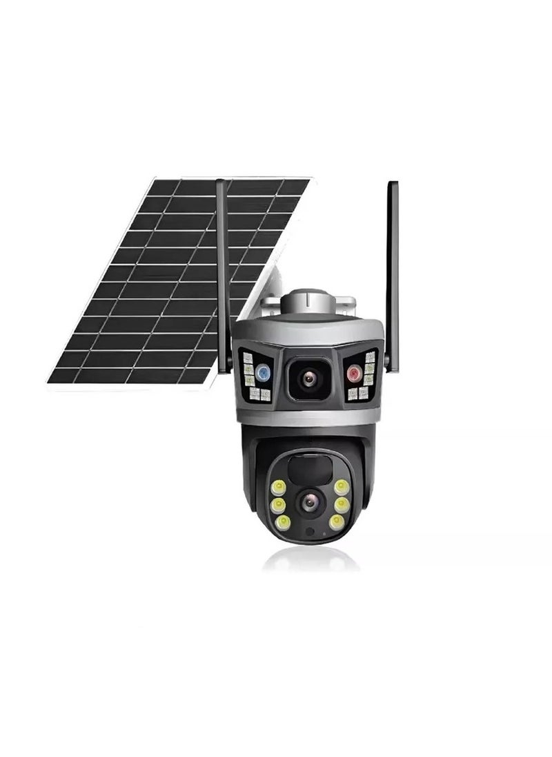 Generic - 6MP Dual-Lens Outdoor WiFi Security Camera – IP66 Waterproof Surveillance Cam with Full-Color Night Vision, Motion Detection, Two-Way Audio, Remote Access via App - Image 1