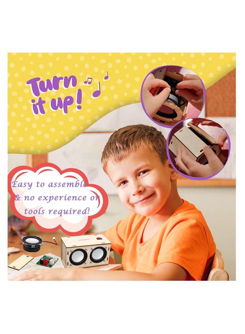 KASTWAVE أطقم STEM، مشاريع STEM للأطفال والبالغين، اصنع مكبر الصوت البلوتوث الخاص بك - مجموعة تجارب علمية للإلكترونيات، مجموعة DIY للمبتدئين، هدايا STEM للفتيات والفتيان المراهقين من عمر 10 سنوات وما فوق - Image 3