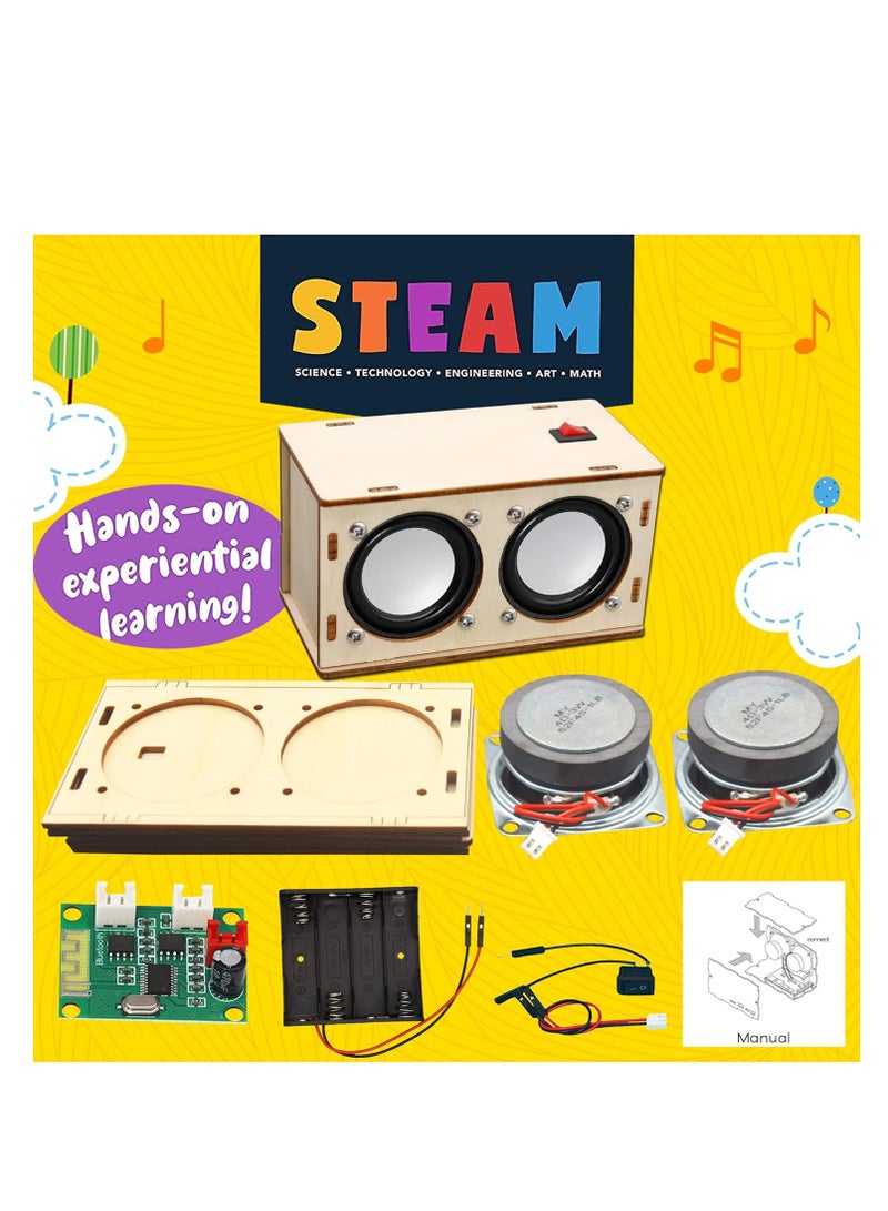 KASTWAVE أطقم STEM، مشاريع STEM للأطفال والبالغين، اصنع مكبر الصوت البلوتوث الخاص بك - مجموعة تجارب علمية للإلكترونيات، مجموعة DIY للمبتدئين، هدايا STEM للفتيات والفتيان المراهقين من عمر 10 سنوات وما فوق - Image 5