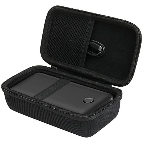 khanka Hard Travel Case Replacement for Anker 347 Power Bank (PowerCore 40K), 40,000mAh Battery Pack, Case Only (Black) - Image 1