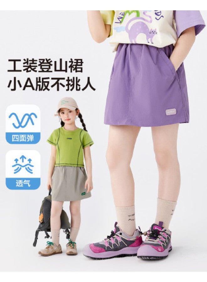 Zuoxi Girls' Skorts Summer Anti-peek Shorts Children's Skirts Workwear Hiking Sporty Fashionable Outfits For Big Girls - Image 1