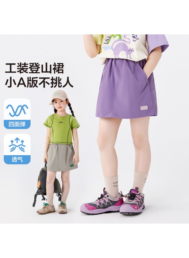 Zuoxi Girls' Skorts Summer Anti-peek Shorts Children's Skirts Workwear Hiking Sporty Fashionable Outfits For Big Girls - Image 2