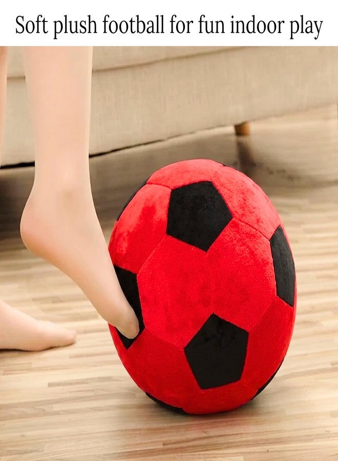Tickles Football Soft Stuffed Plush Sports Toy for Kids Boys & Girls Birthday Gifts (Size: 30 cm Color: Red & Black) - Image 3