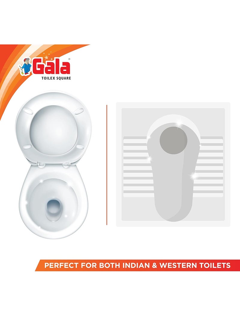 Gala Gala Toilex Toilet Brush With Square Container(Multicolor,Pack of 1)  - Image 5