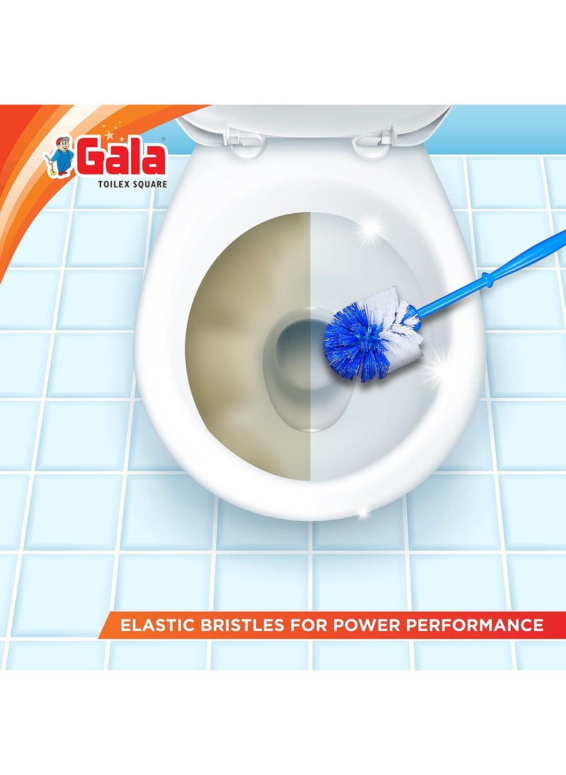 Gala Gala Toilex Toilet Brush With Square Container(Multicolor,Pack of 1)  - Image 2