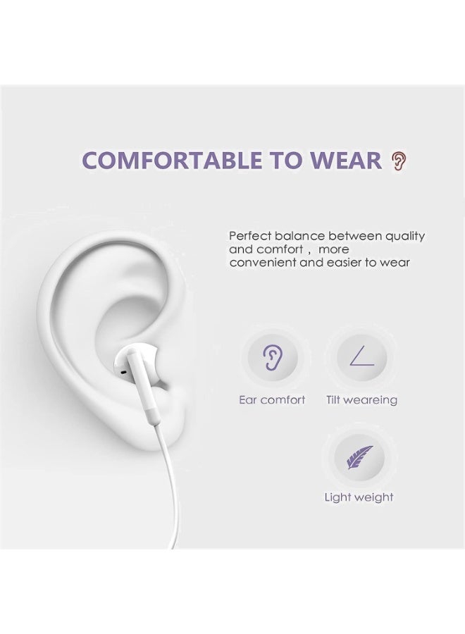 AIUZITIME USB C Wired Headphones Wired for iPhone 17 Pro max, iPhone 16 Pro Max, Type C Earbuds Earphones with & Volume Control,  Earbuds Wired for Samsung Galaxy S25 Series,iPad, Huawei, Honor, Xiaomi,Pixel - Image 3