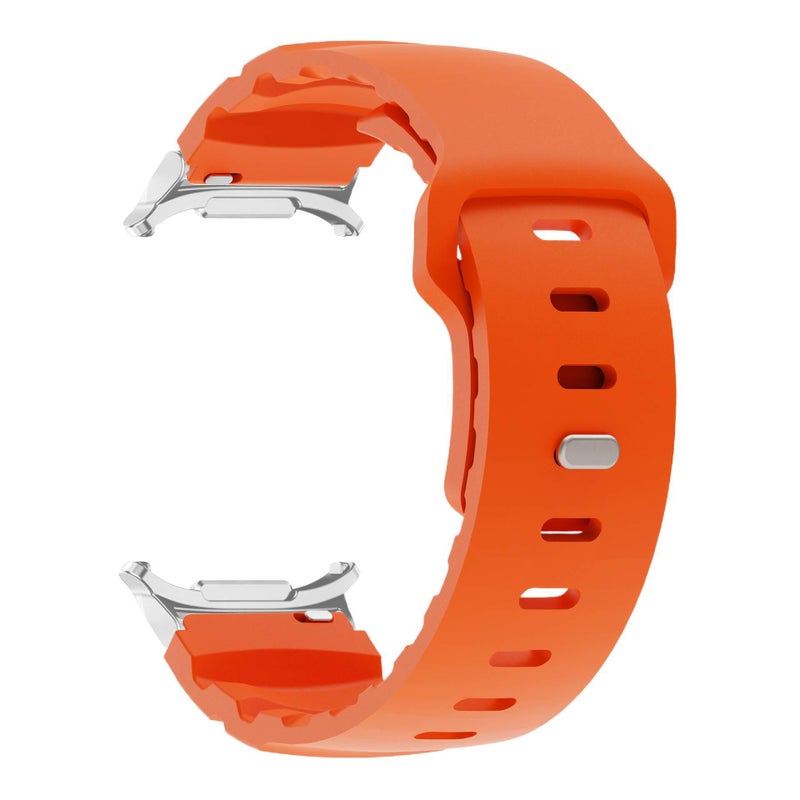 AD سوار ساعة ذكية رياضي من السيليكون متوافق مع Samsung Galaxy Watch Ultra بملاءمة قابلة للتعديل وحزام ناعم للاستبدال اليومي باللون أسود قابل للتعديل باللون الأسود - Image 2