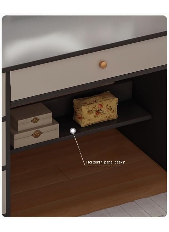 NKX Multifunctional Makeup Vanity Dressing Table with Drawers 80 CM  - Image 3