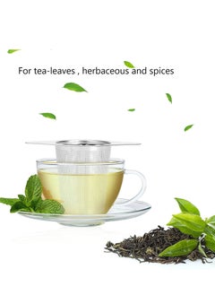 SYOSI Tea Infuser Stainless Steel Premium Strainer With Two Handles And Large Capacity Loose Leaf Classic Metal Mesh Filter For Cups Mugs Teapots Coffee  - Image 2