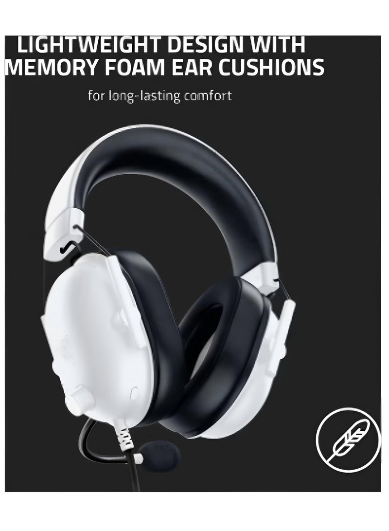 V2 X Gaming Headset: 7.1 Surround Sound - 50mm Drivers - Memory Foam Cushion - for PC, Mac, PS4, PS5, Switch, Xbox One, Xbox Series X|S, Mobile - 3.5mm Audio Jack - White - Image 3