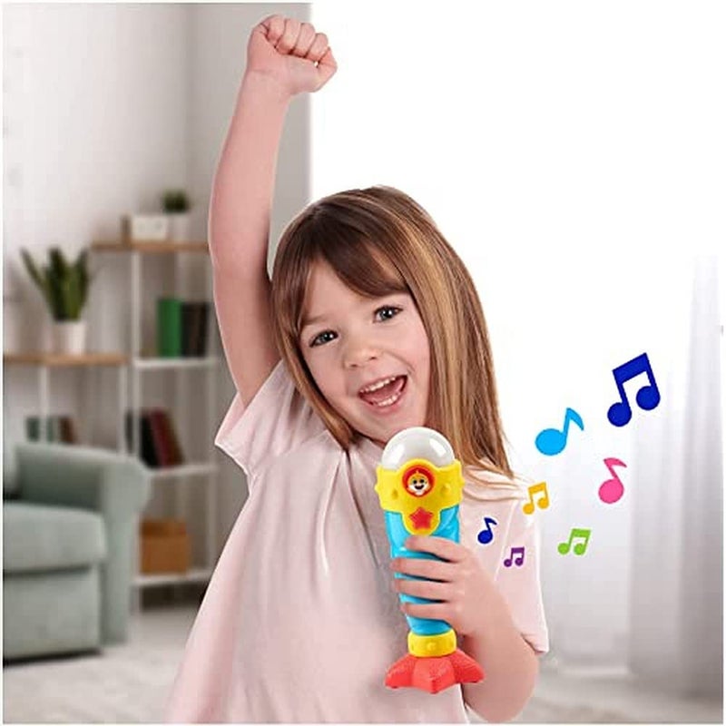 WowWee Baby Shark's Big Show! Sea Jam Microphone for Kids â€“ Karaoke Mic Includes Pre-Recorded Theme Song and Three Voice Filters,Multicolor - Image 2