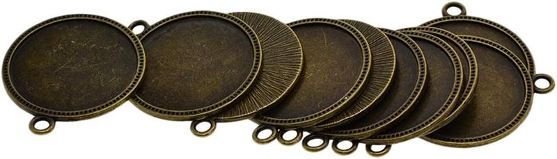 klarako 10Pcs Blank Circle Round Bezel Tray Base for 38 Mm/1.5inch Cabochon Pendant - Image 2