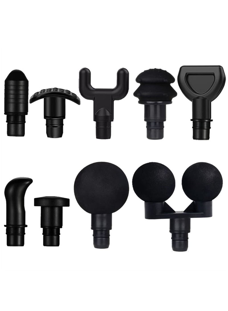 Massage Gun Heads, Adapter Bit Replaceable Massager Attachment 9 Different Muscle Heads Deep Tissue Relaxation Trigger Point - Image 1