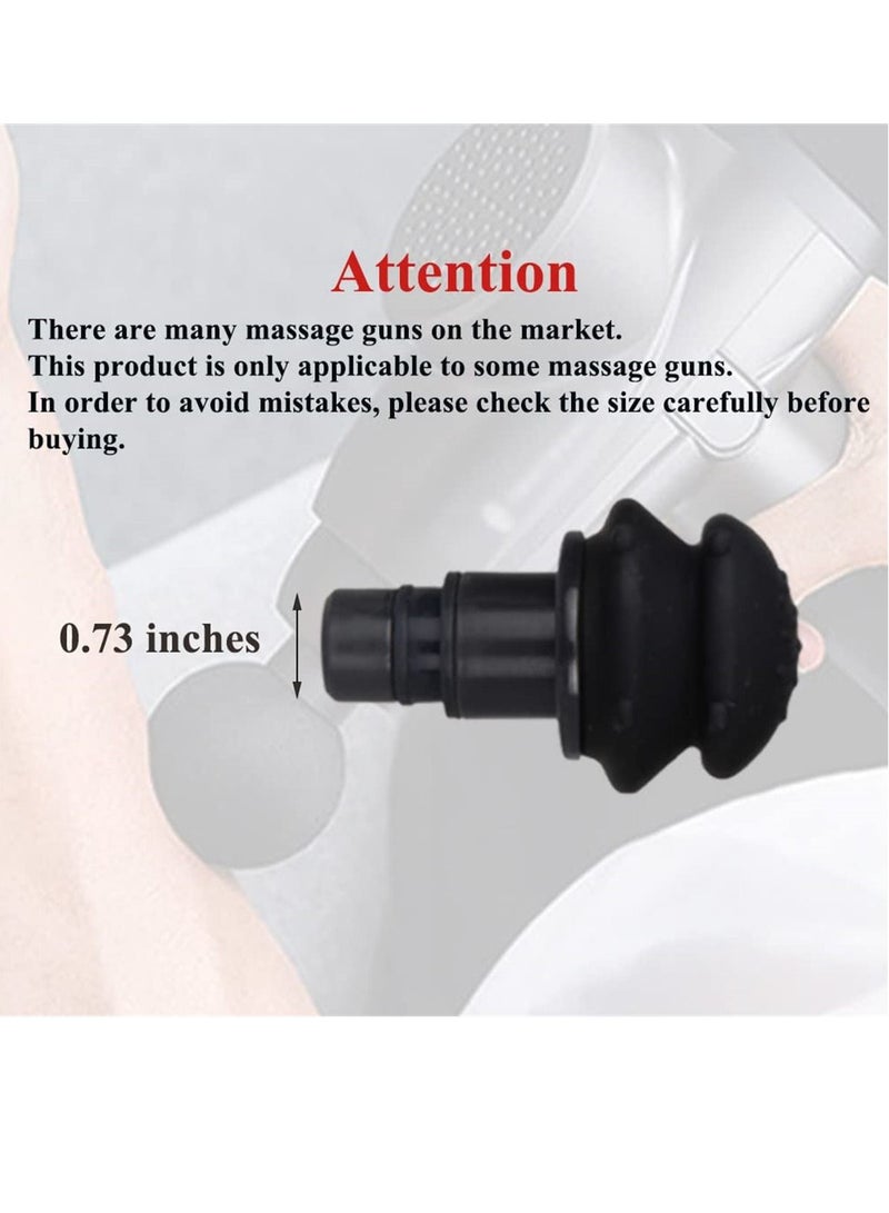 Massage Gun Heads, Adapter Bit Replaceable Massager Attachment 9 Different Muscle Heads Deep Tissue Relaxation Trigger Point - Image 2