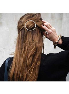Aeyistry Minimalist Dainty Hair Clips for Women Hollow Geometric for Women and Girls on any Occasion2 Pcs1 Gold  1 Silver 
