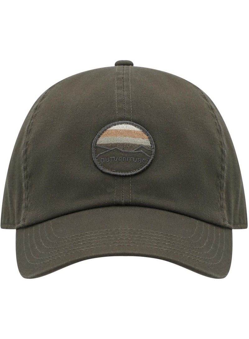 Outventure Olive Baseball Cap, Breathable Cotton, Durable Polyester, Stylish and Comfortable for Summer Days - Image 2