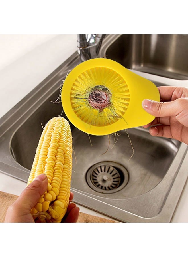 Openfly Flexible Vegetable Brush Fruit and Vegetable Brushes, Vegetable/Fruit Peeler with Brush Bendable Fruit Brush Scrubber for Food Veggies Carrot Potato Corn, 5 Pcs - Image 5