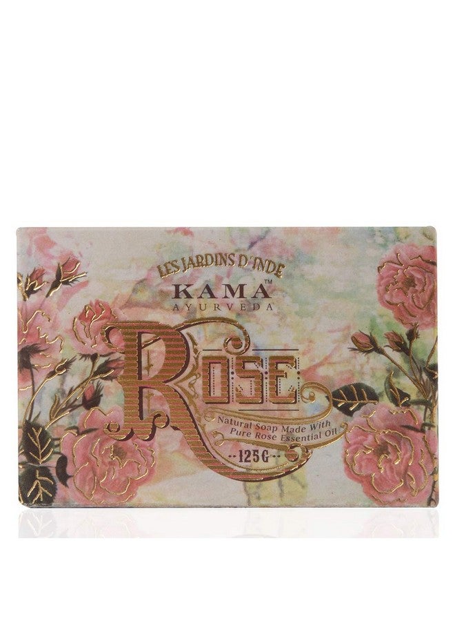 Kama Ayurveda Natural Rose Soap, 125G - Image 1