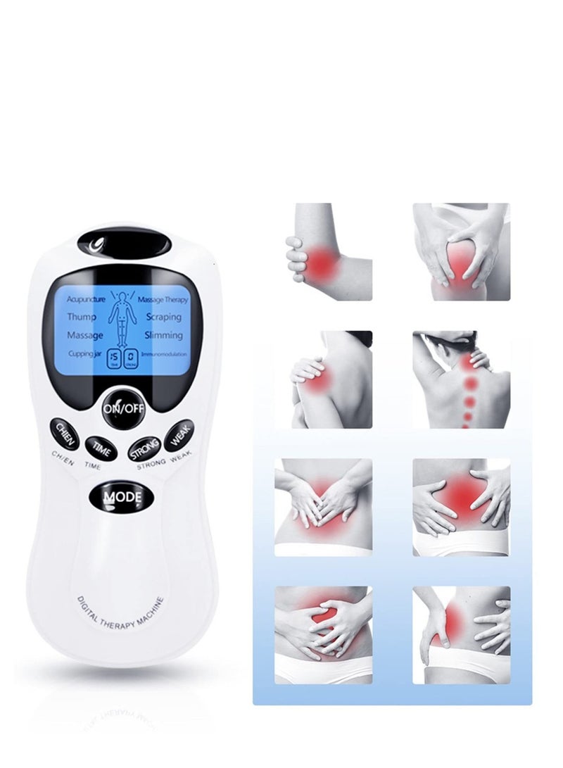Dual Channel Tens Machine Therapy Device for Pain Management with 6 Massage Programs , 19 Modes Digital Electrical Full Body Massager For 2 Users, TENS Machine for Pain Relief, Muscle Stimulator Pain Fatigue Relief For women and Men - Image 2