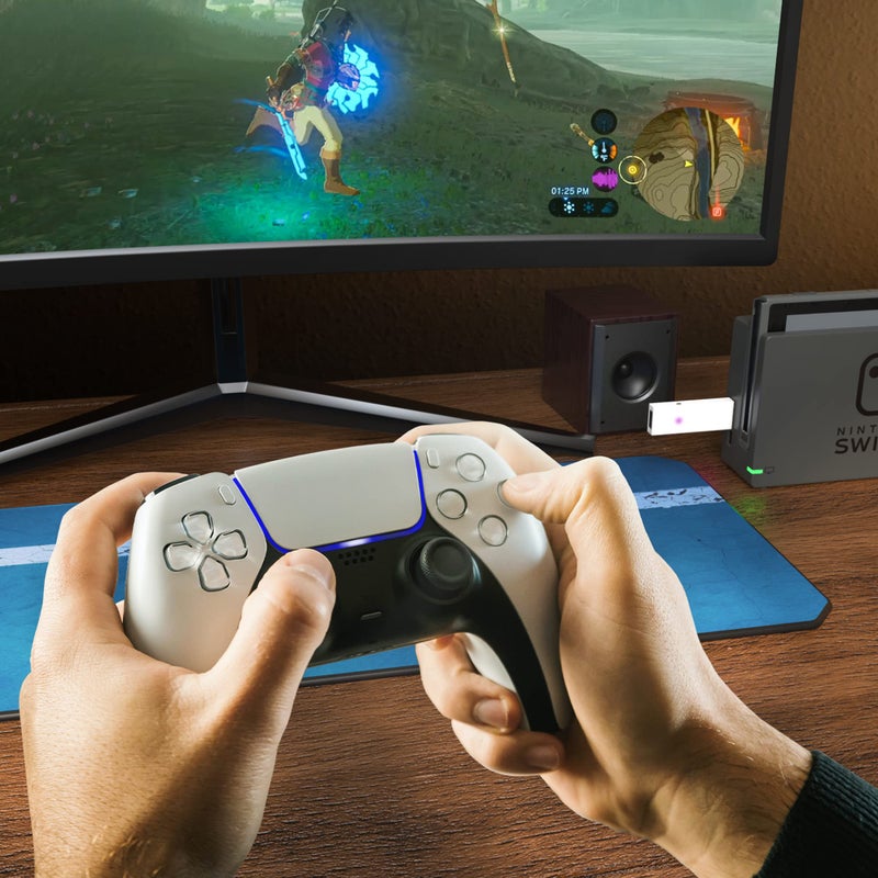 May Flash Magic-X Wireless Bluetooth USB Adapter for Xbox Series S/X, Xbox One, Switch, macOS, Windows, Raspberry Pi, Compatible with PS5, PS4, Xbox Bluetooth Controller, white - Image 5