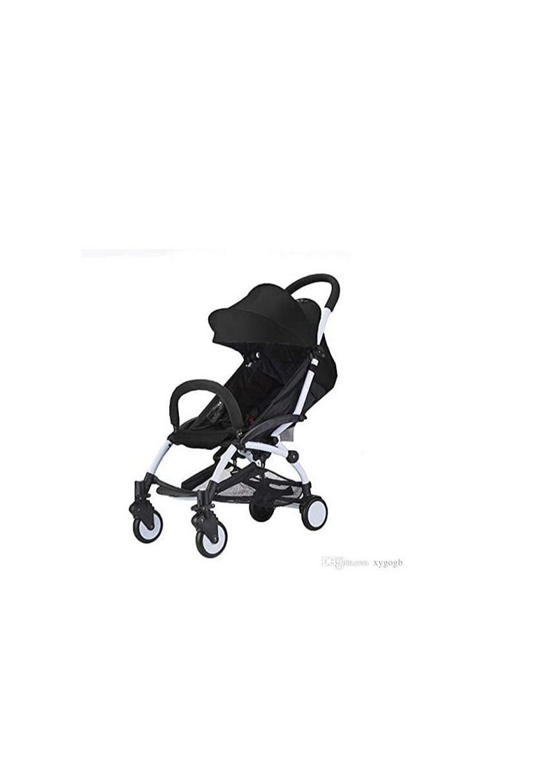 Generic Extra Wide Single Hand Fold 360° Rotating Wheels Seat (Black)  - Image 2