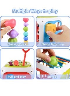 XICEN Baby Activity Center Shape Sorter 7 in 1 Sorting Box Early Learning Interactive Montessori Toys Gifts for Toddlers Boys Girls  - Image 2