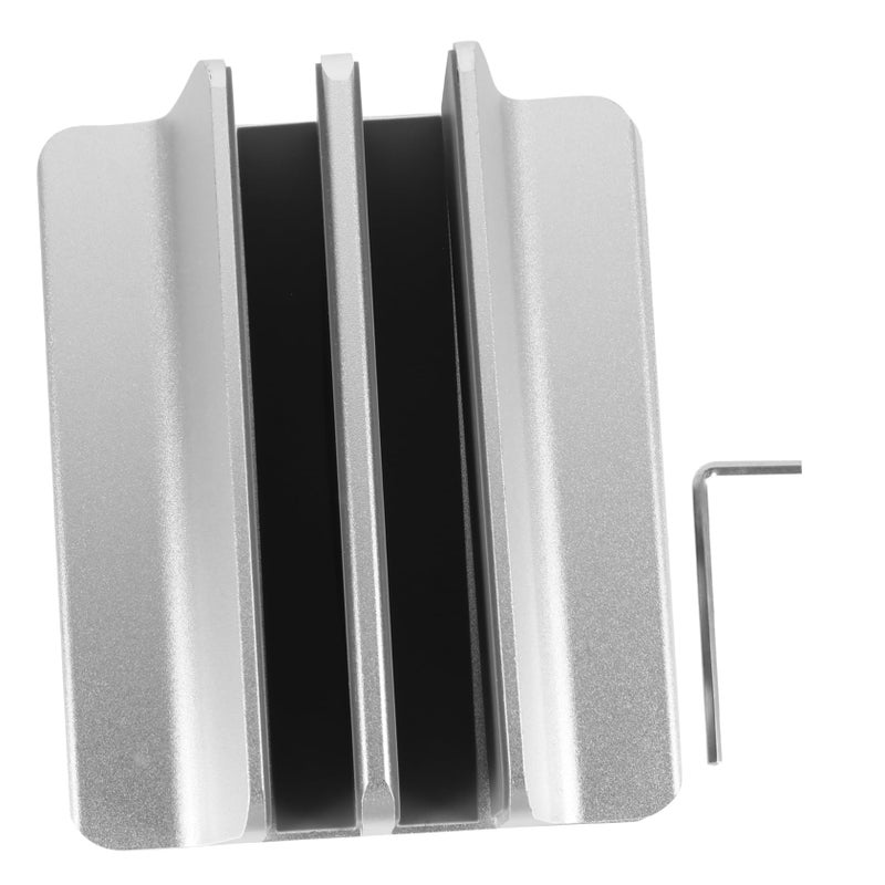 Vertical Aluminum Laptop Stand Portable Computer Riser Tablet Dock Non Slip - Image 2