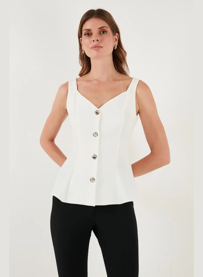 ليلا ليلا فيست نسائي بياقة  وأزرار