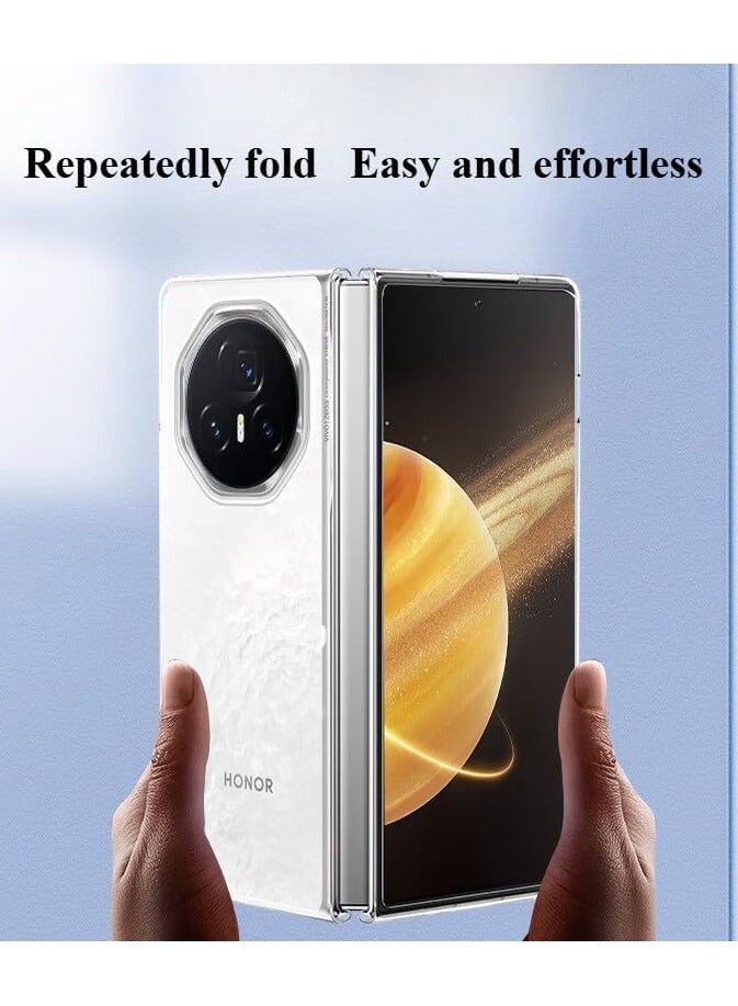 Honor Magic V3 Case Clear, 【Anti-Yellow】 Ultra-Thin Slim Fit Transparent Hard PC Protective Phone Case for Magic V3 - Image 3