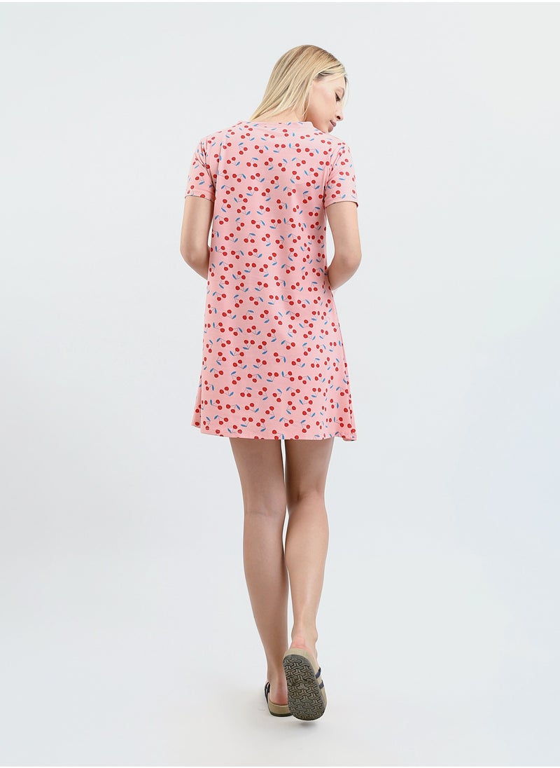 Mesery Sleepshirt Cotton Short Sleeves - Printed  - Image 3