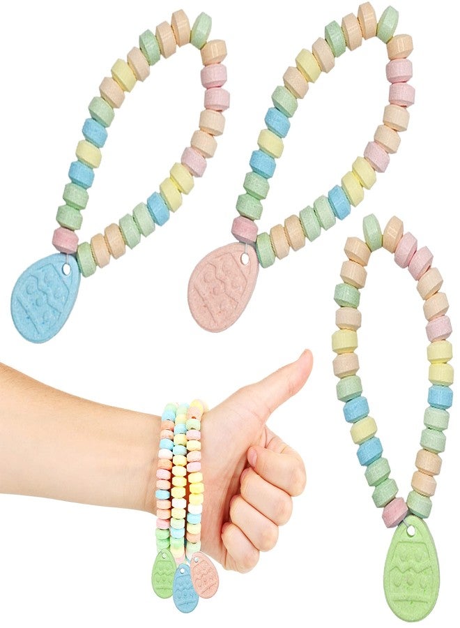 Fruidles Easter Egg Candy Bracelet, Multicolor Fruit-Flavored Chewables for Party Favors (12-Pack) - Image 1