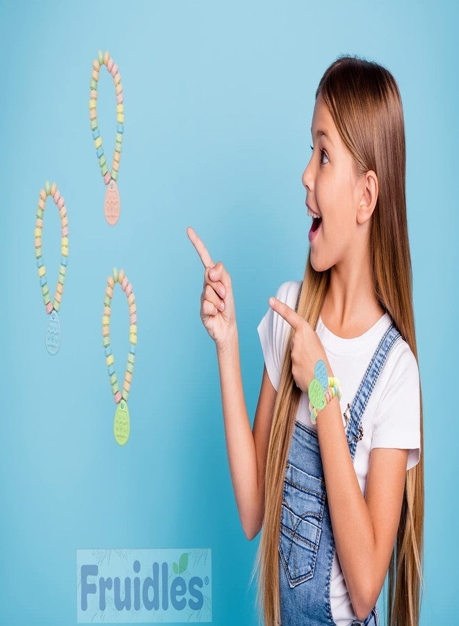 Fruidles Easter Egg Candy Bracelet, Multicolor Fruit-Flavored Chewables for Party Favors (12-Pack) - Image 5