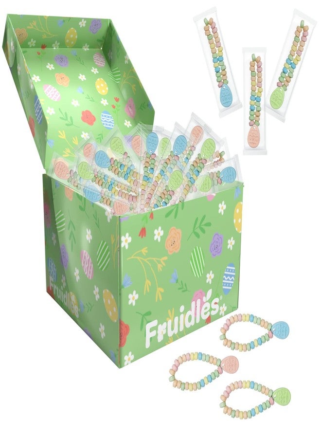 Fruidles Easter Egg Candy Bracelet, Multicolor Fruit-Flavored Chewables for Party Favors (12-Pack) - Image 3