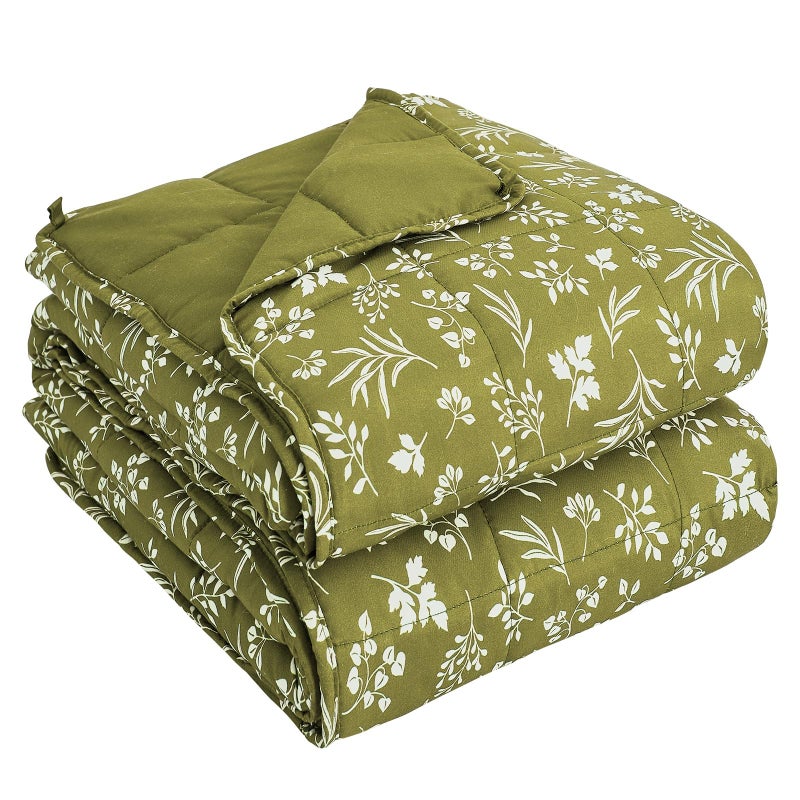 yescool Weighted Blanket for Adults (20 lbs, 60â€ x 80â€, Sage) Cooling Heavy Blanket for Sleeping Perfect for 190-210 lbs, Queen Size Breathable Blanket with Premium Glass Bead, Machine Washable - Image 1