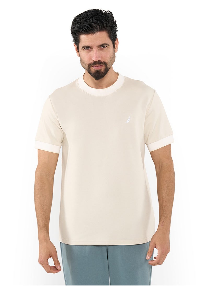 NAUTICA - Essential Regular Fit Cotton Blend Logo Crew Neck T-shirt - Image 1